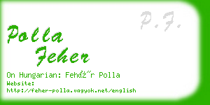 polla feher business card